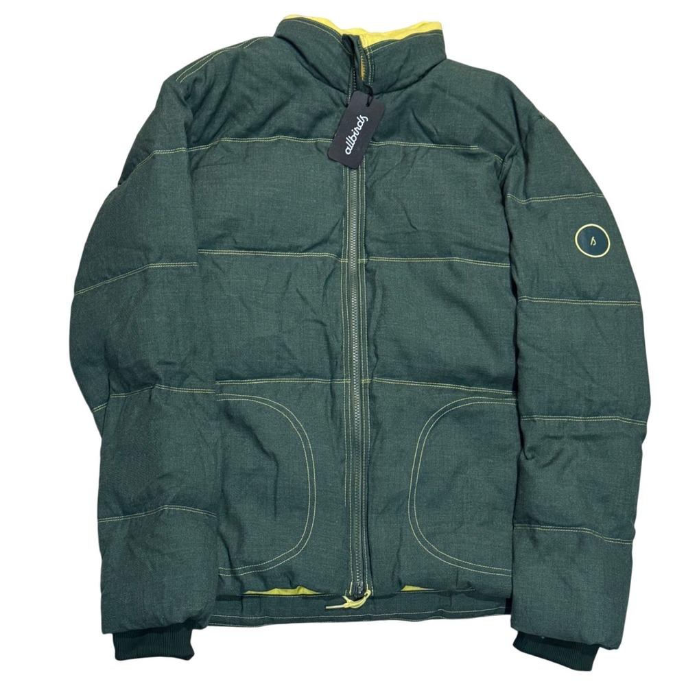 Allbirds The Puffer Jacket Mens M Green Merino Wool Blend NWT Imperfect